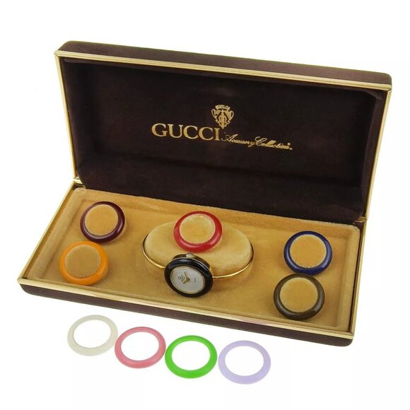 GUCCI Change bezel Watches WhiteDial Plated Gold Quartz Analog display Women - Picture 7 of 15